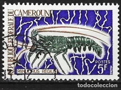 Sellos: Camer&uacute;n 1968 - Mi 541 - YT 456 - Fauna marina : Langosta