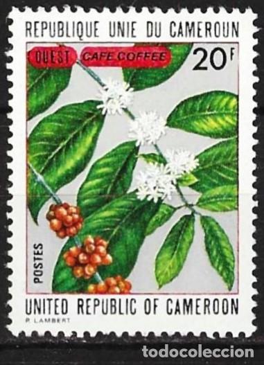 Sellos: Camer&uacute;n 1973 - Mi 725 - YT 539 - Caf&eacute; - MNG