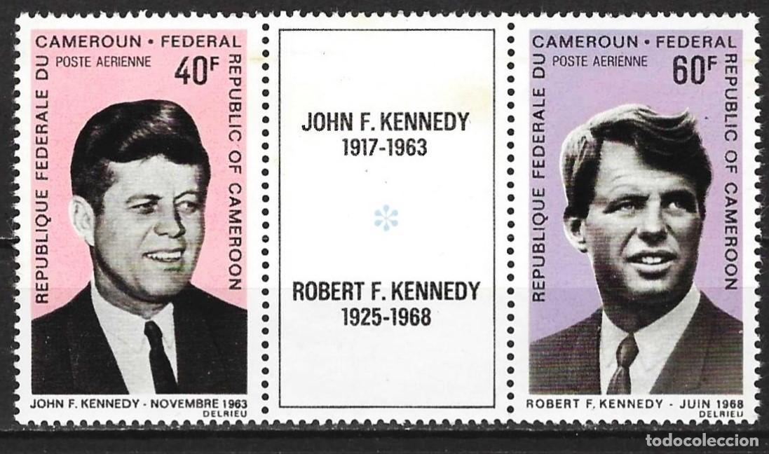 Sellos: Camer&uacute;n 1968 - Mi 559-560Z - YT Pa 124 y 125 - Kennedy - MNH** ( A&eacute;reo )