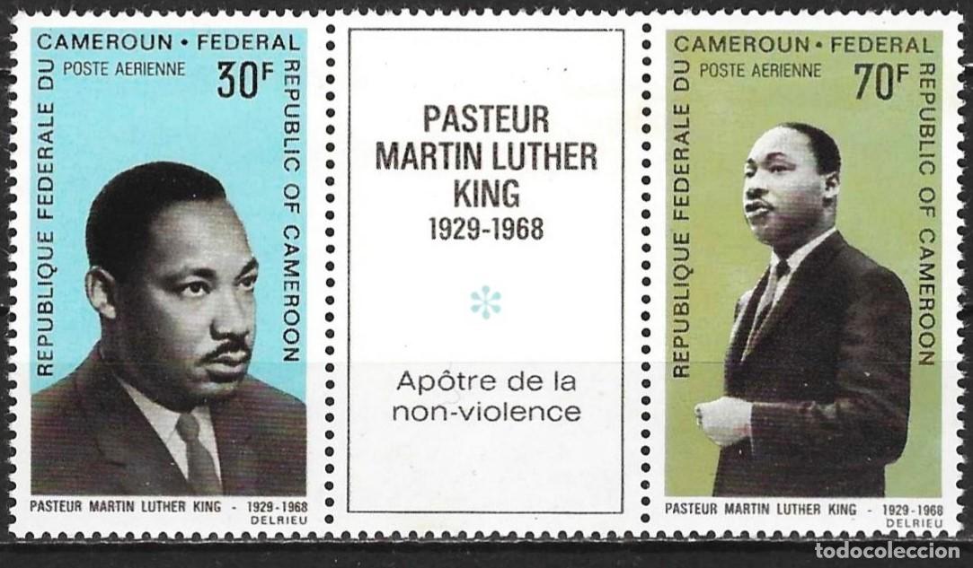 Sellos: Camer&uacute;n 1968 - Mi 558+562Z - YT Pa 123 y 127 - Martin Luther King - MNH** ( A&eacute;reo )