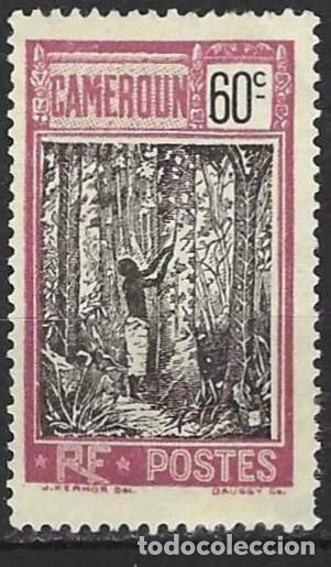 Sellos: Camer&uacute;n 1925 - Mi 83 - YT 120 - Cosecha de caucho - MNG