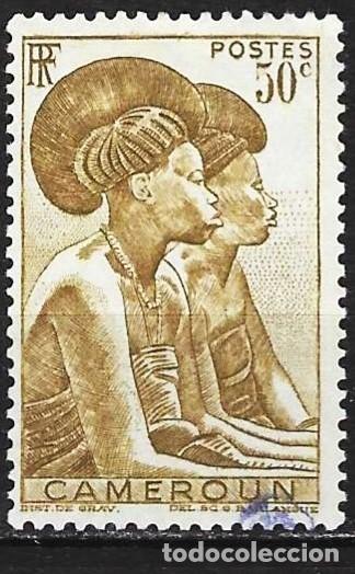 Sellos: Camer&uacute;n 1946 - Mi 273 - YT 279 - Las mujeres de Tika