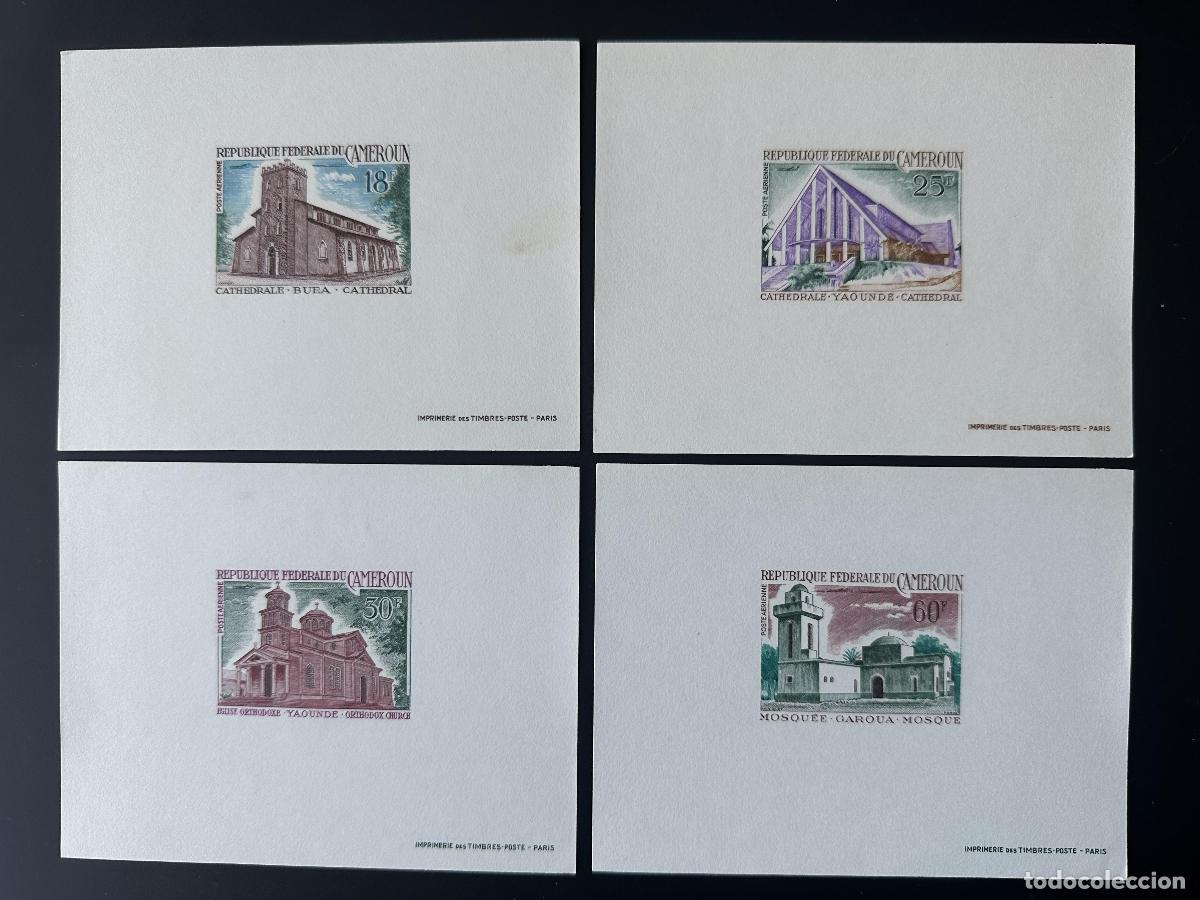 Sellos: Camer&uacute;n 1966 Mi. 490 - 493 Evento de lujo: Catedral Mezquita Iglesia