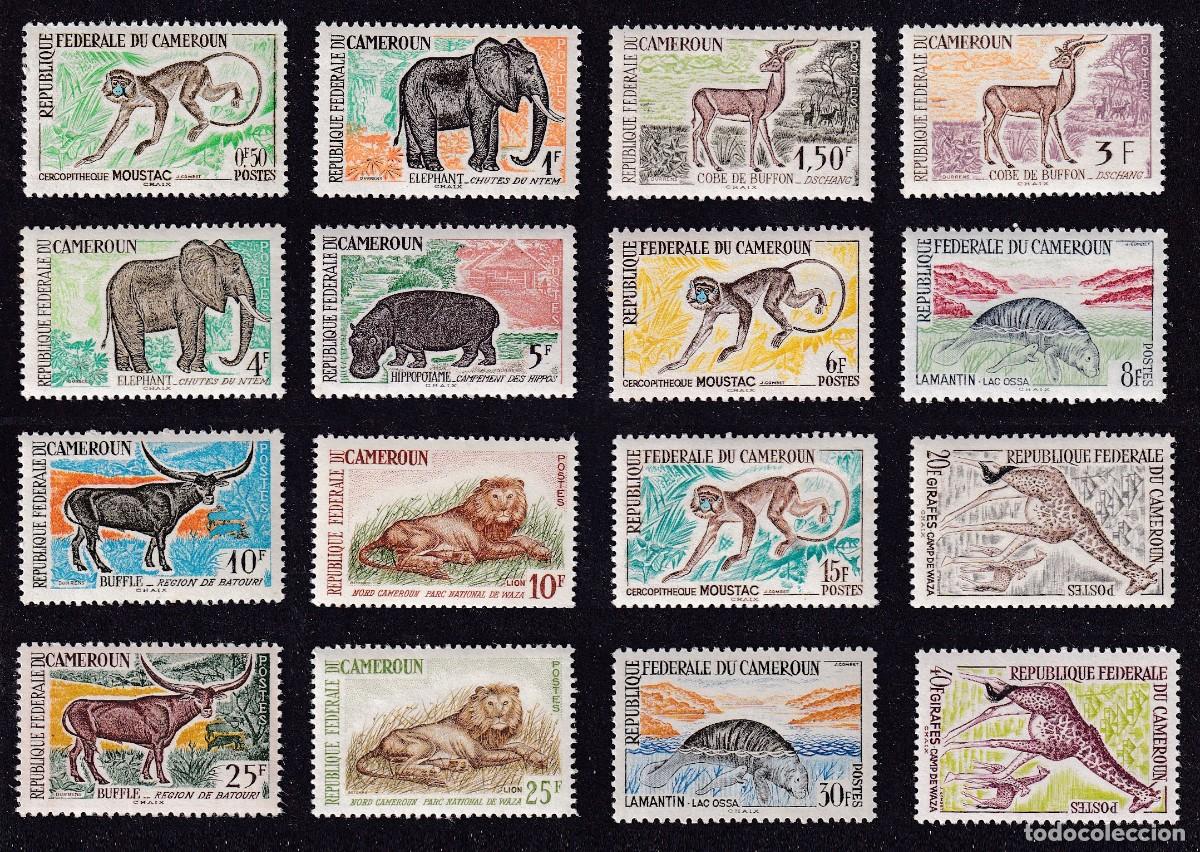 Sellos: CAMEROUN n&deg; 339 &agrave; 353 sauf 342 **/* animaux