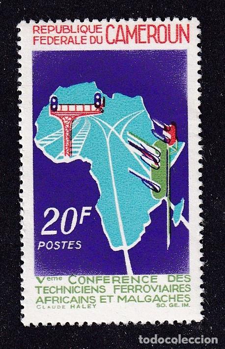 Sellos: CAMEROUN n&deg; 434 ** conf&eacute;rence des techniciens ferroviaires