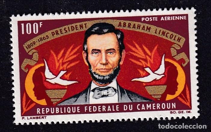 Sellos: CAMEROUN PA n&deg; 64 ** centenaire de la mort du pr&eacute;sident Abraham Lincoln