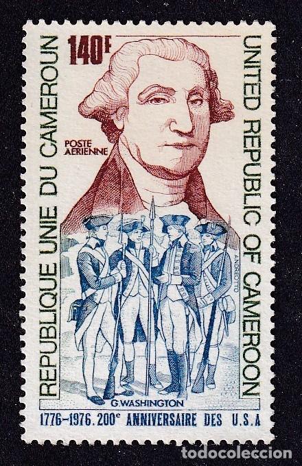 Sellos: CAMEROUN PA n&deg; 243 ** anniversaire de l'ind&eacute;pendance des Etats-Unis Washington