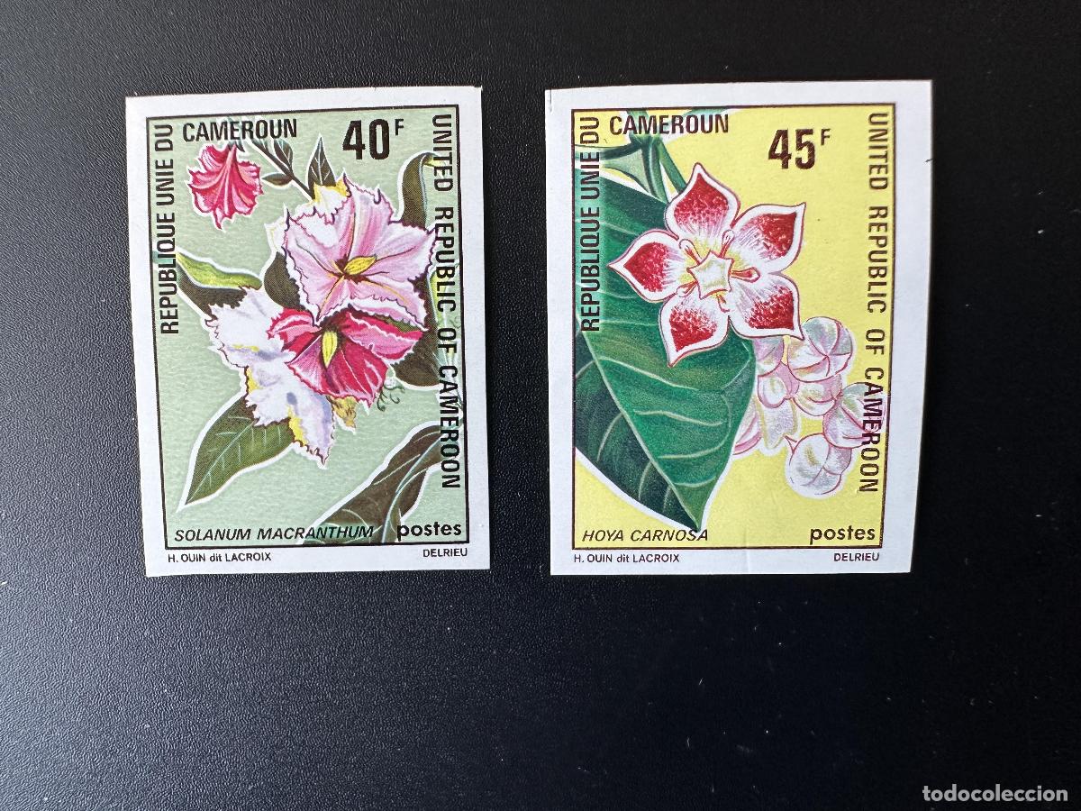 Sellos: Camer&uacute;n 1972 Mi. 698 - 699 ND IMPERF Flores Blumen solanum hoya carnosa