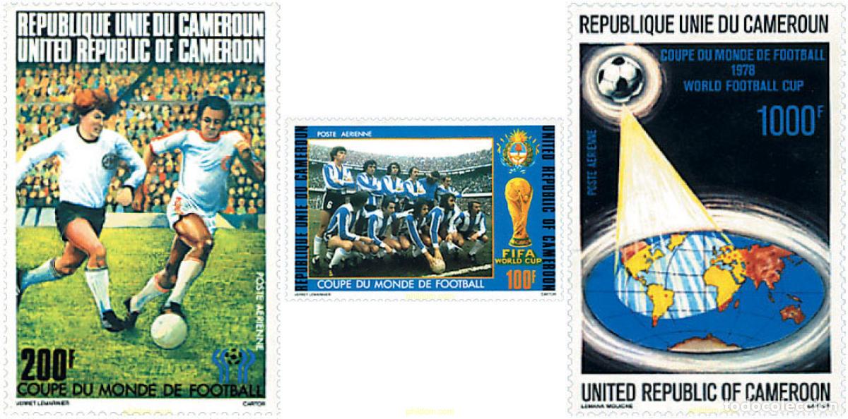 Sellos: 27523 MNH CAMERUN 1978 COPA DEL MUNDO DE FUTBOL. ARGENTINA-78