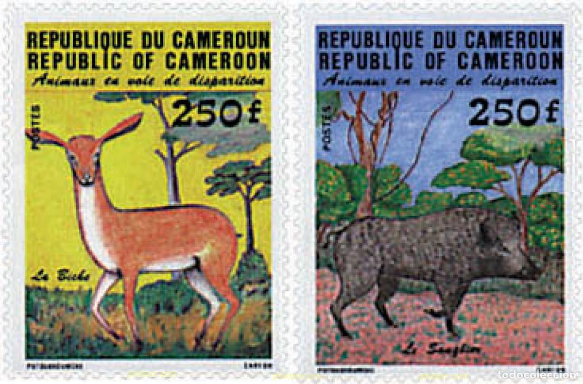 Sellos: 29734 MNH CAMERUN 1984 FAUNA EN PELIGRO DE EXTINCION