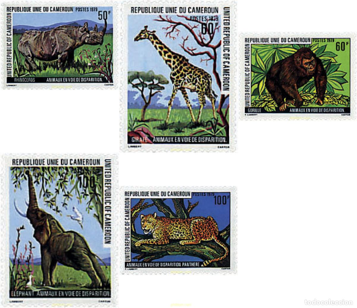 Sellos: 29721 MNH CAMERUN 1979 FAUNA EN PELIGRO DE EXTINCION