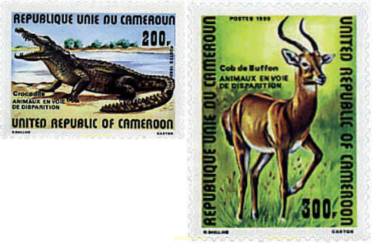 Sellos: 68897 MNH CAMERUN 1980 FAUNA EN PELIGRO DE EXTINCION