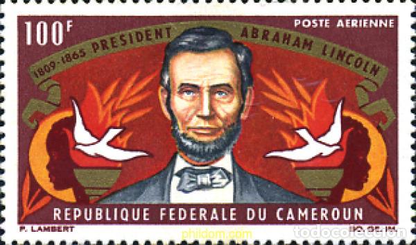 Sellos: 35149 MNH CAMERUN 1965 CENTENARIO DE LA MUERTE DEL PRESIDENTE LINCOLN