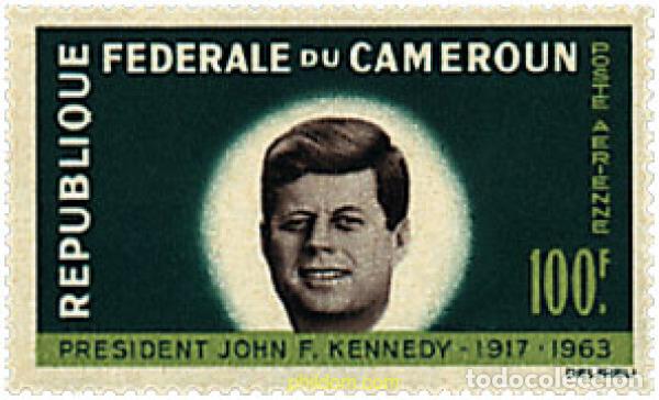 Sellos: 172583 MNH CAMERUN 1964 1 ANIVERSARIO DE LA MUERTE DE KENNEDY