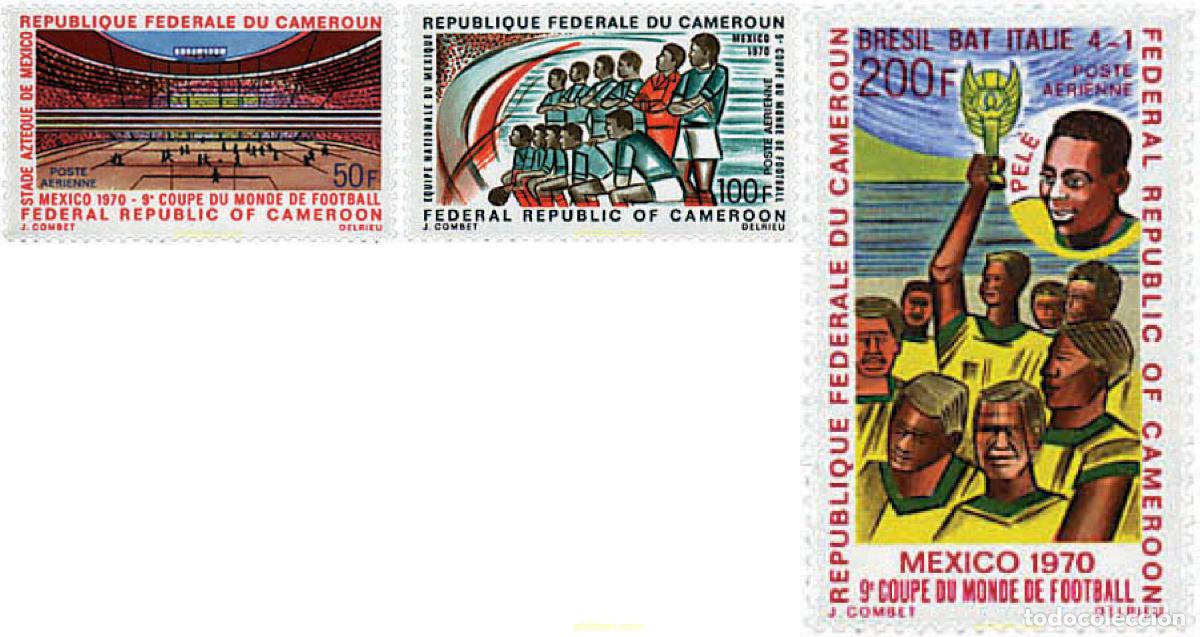 Sellos: 27519 MNH CAMERUN 1970 COPA DEL MUNDO DE FUTBOL. MEXICO-70