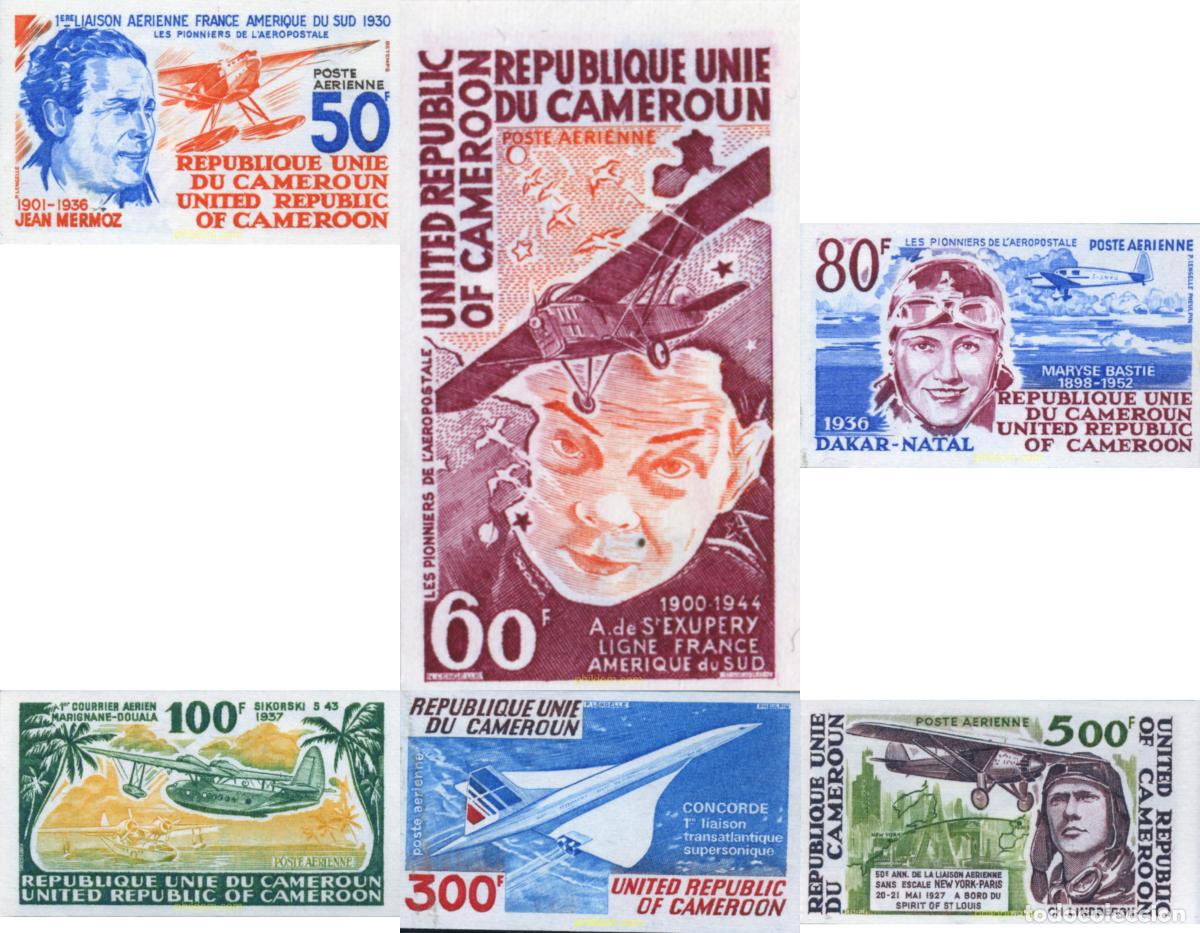 Sellos: 16028 MNH CAMERUN 1977 PIONEROS DE LA AVIACION