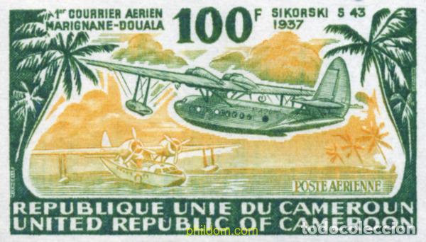 Sellos: 202759 MNH CAMERUN 1977 PIONEROS DE LA AVIACION