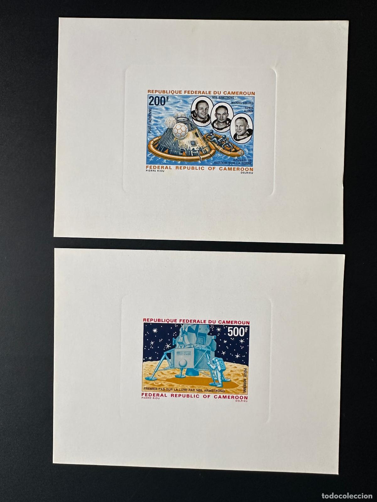 Timbres: Camer&uacute;n 1969 Mi. 600 - 601 Apolo XI Space Armstrong a prueba de lujo