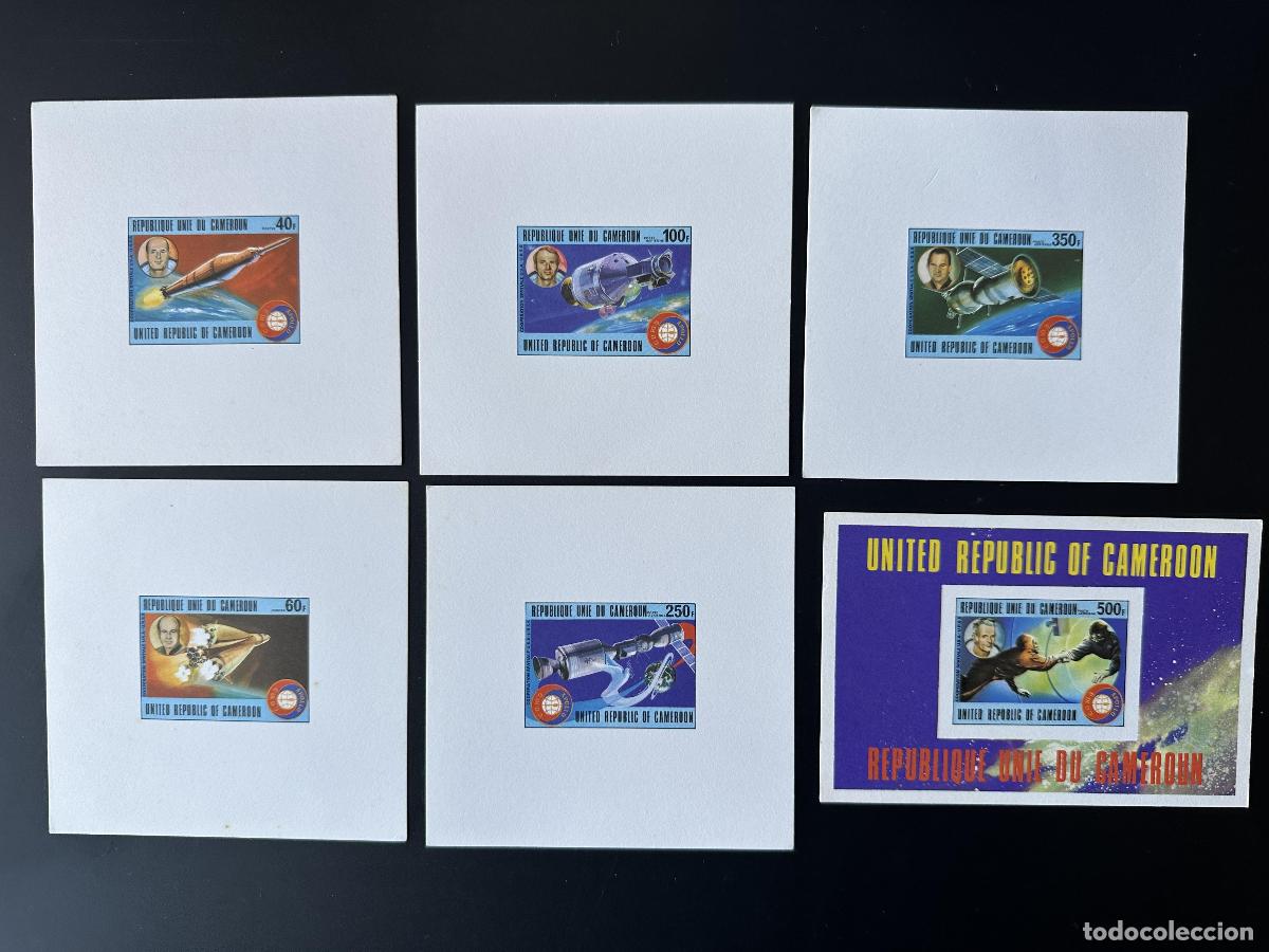 Briefmarken: Camer&uacute;n 1977 Mi. 859 - 863 Bl. 16 Espacio de lujo para eventos Apollo Soyuz EE. UU. URSS