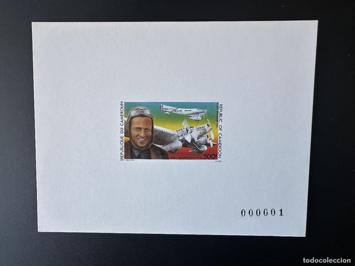 Stamps: Avi&oacute;n Jean Mermoz de Camer&uacute;n 1986 Mi. 1138 a prueba lujo
