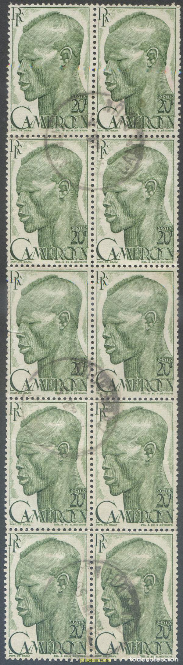 Francobolli: 656367 USED CAMERUN 1946 SERIE BASICA