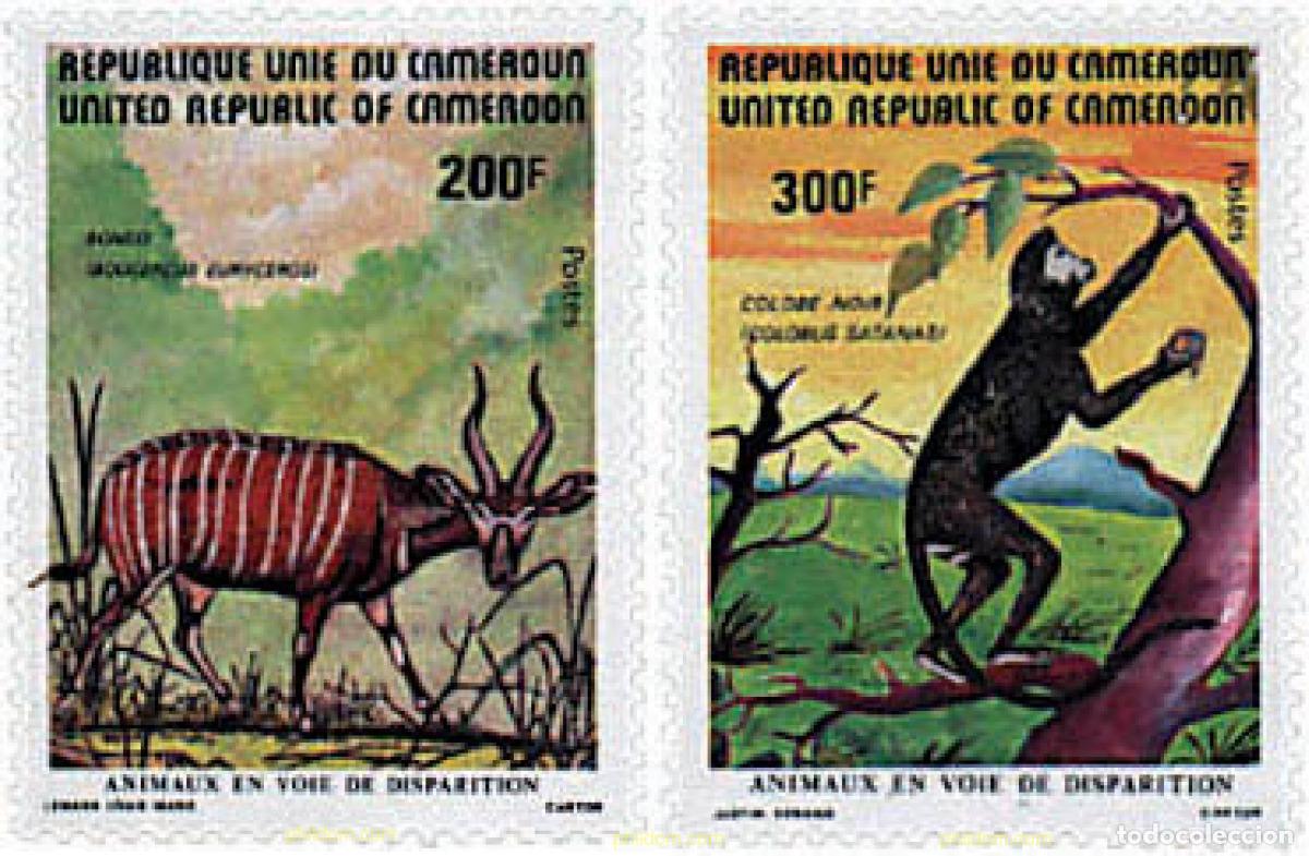 Sellos: 29732 MNH CAMERUN 1982 FAUNA EN PELIGRO DE EXTINCION