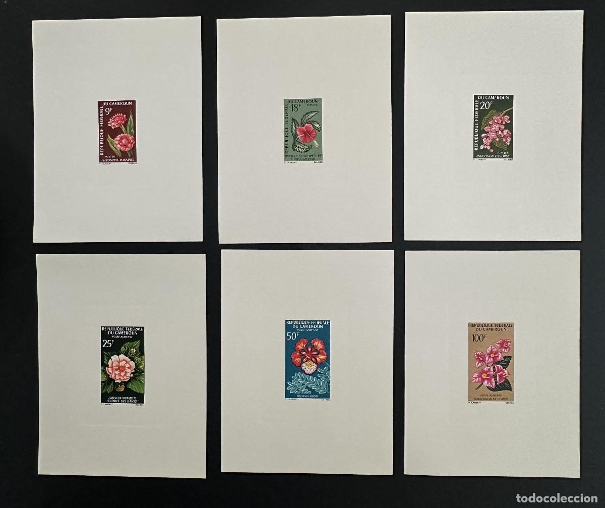 Timbres: Camer&uacute;n 1966 Mi. 463 - 468 flores a prueba de lujo: hibisco buganvilla
