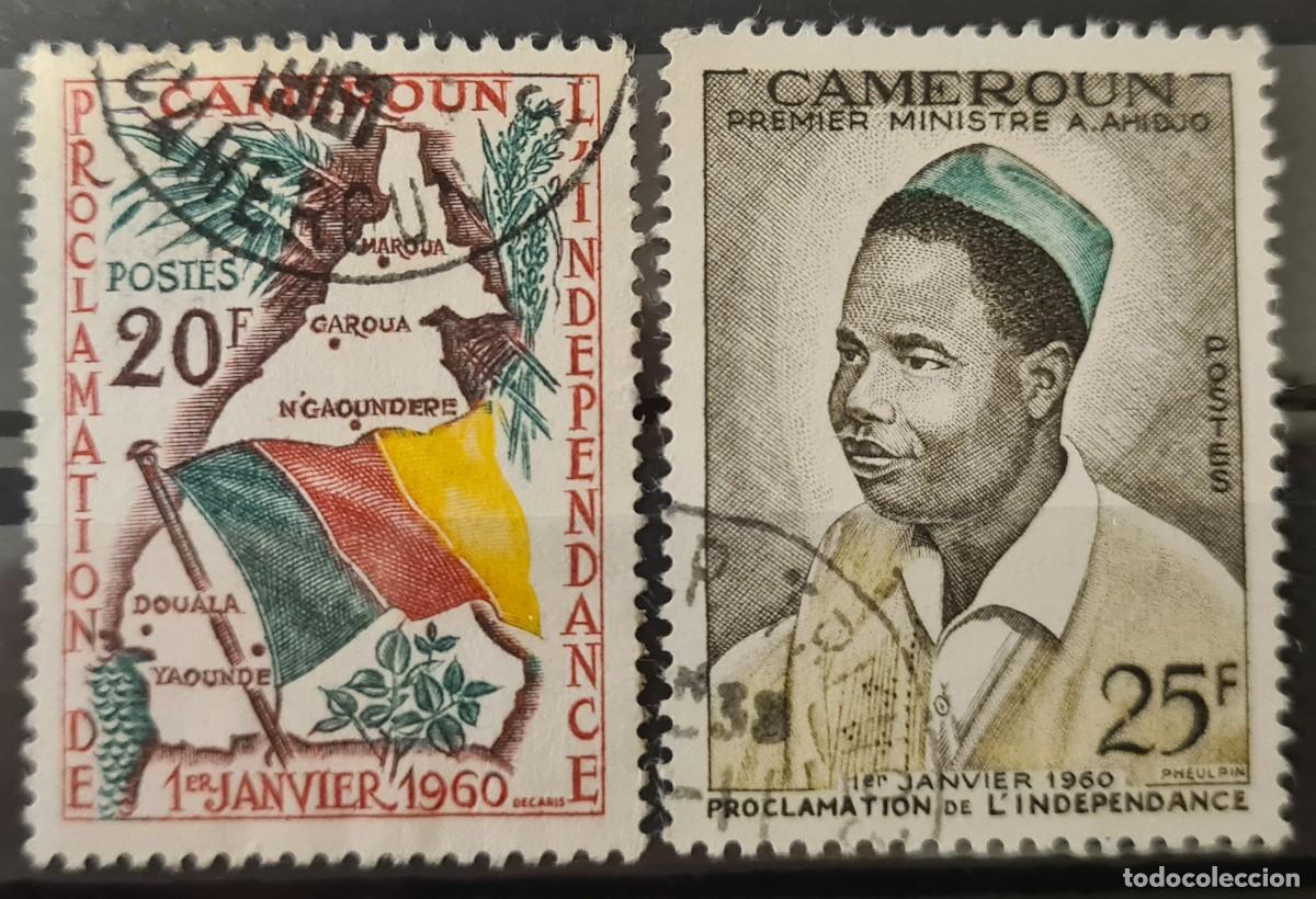 Timbres: Serie de sellos usados de Camer&uacute;n 1960: Proclamaci&oacute;n de Independencia