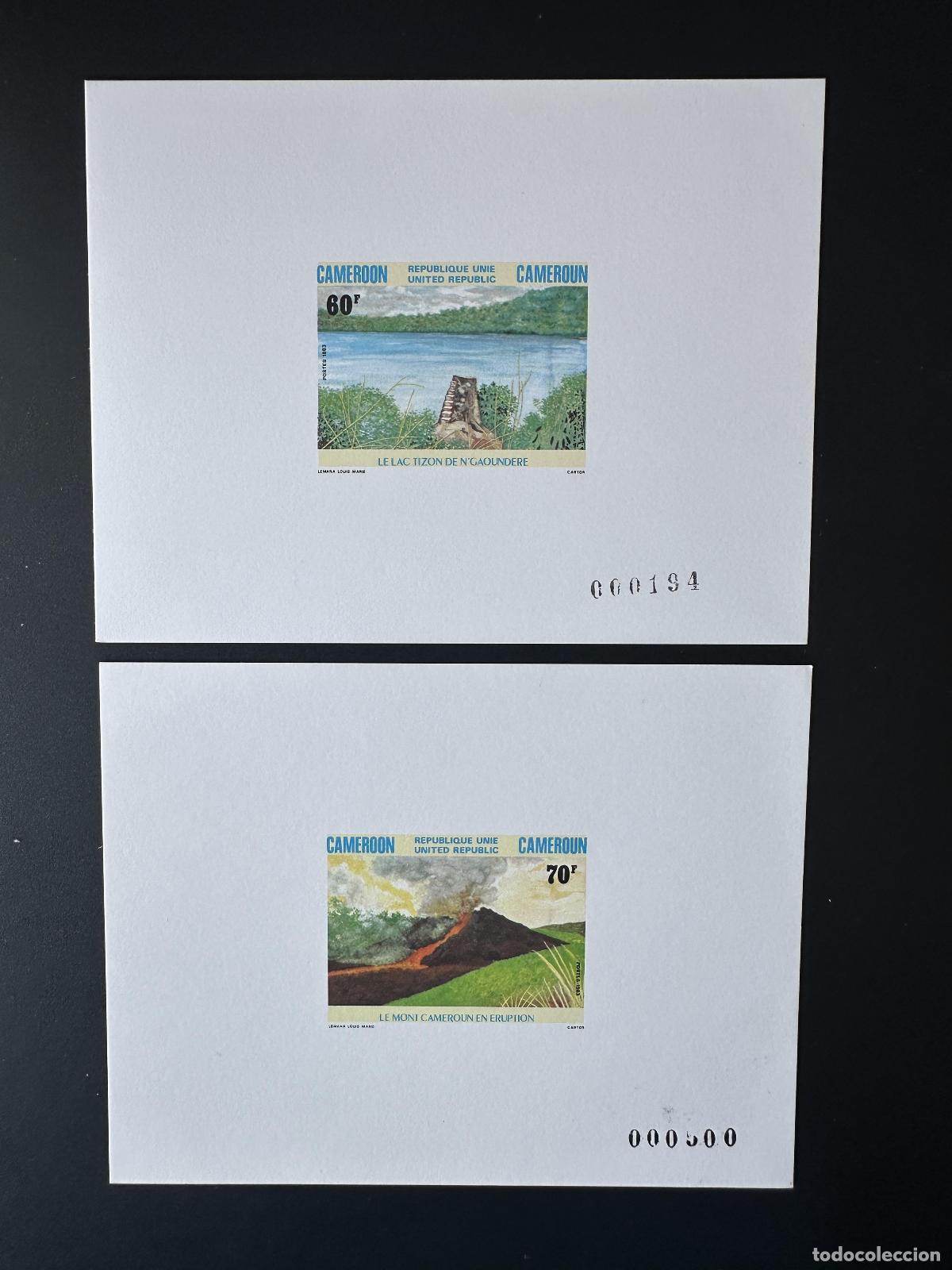 Sellos: Camer&uacute;n 1983 Mi. 1024 - 1025 Evento de lujo Lac Tizon Mont Volcan