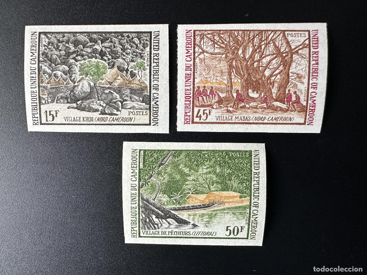 Sellos: Camer&uacute;n 1973 Mi. 754-756 ND Aldeas del Norte Kirdi Mabas Pescadores costeros