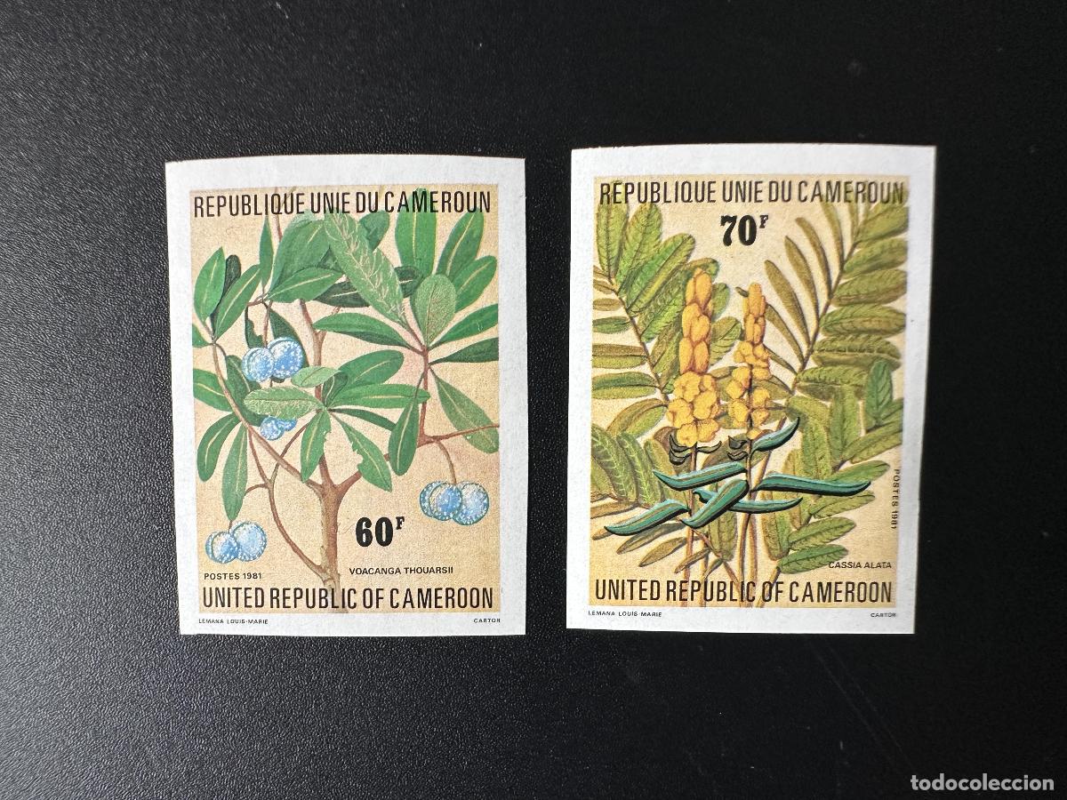 Sellos: Camer&uacute;n 1981 Min. 968 - 969 ND Flore Plantes Voacanga Thouarsii Cassia Alata