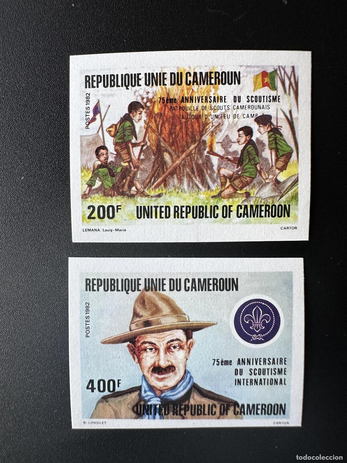 Sellos: Camer&uacute;n 1982 Mi. 988 &mdash; 989&deg; Aniversario del Imperio Scouting Scouts Baden-Powell