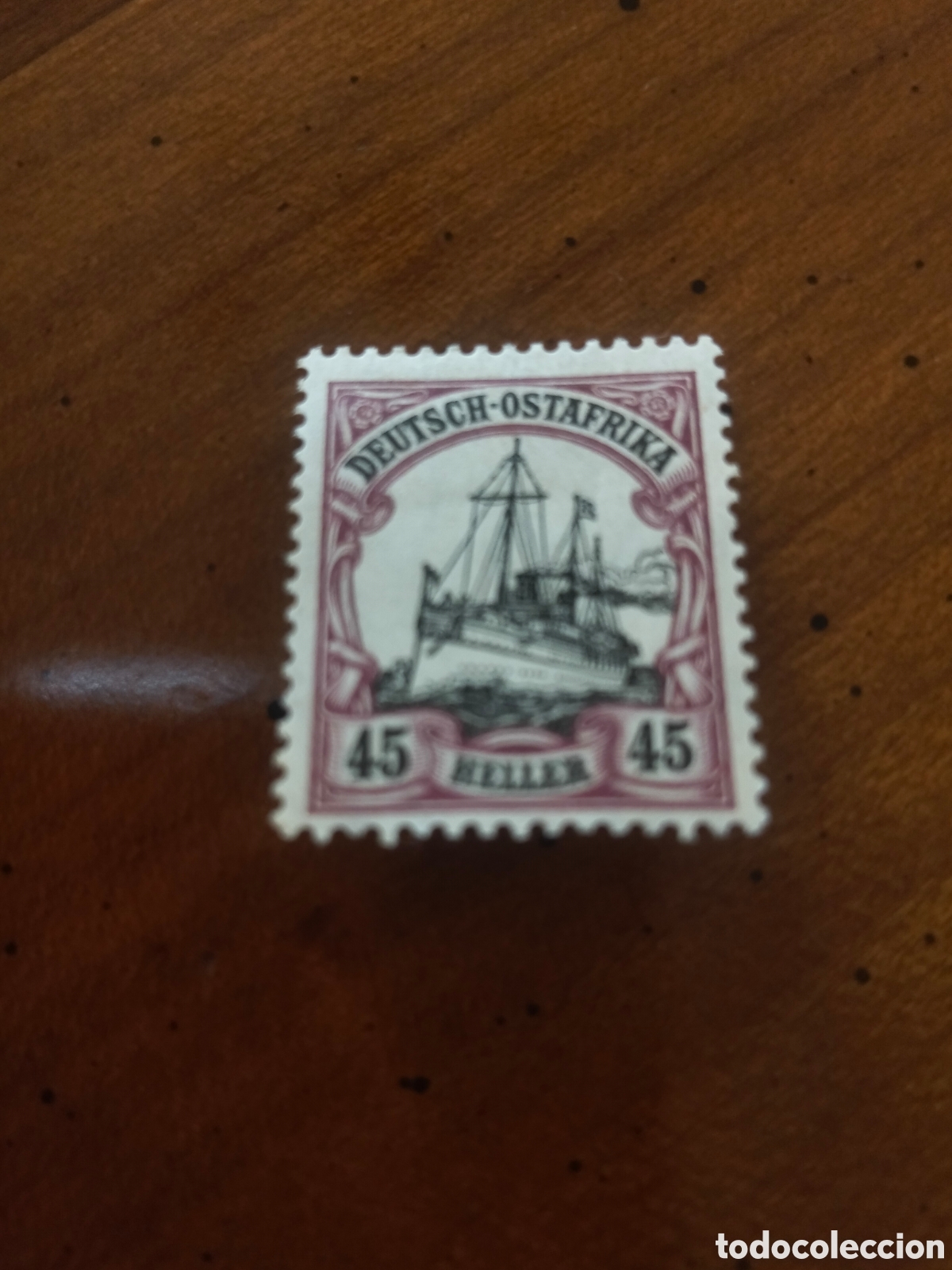 Sellos: &Aacute;frica Oriental Alemana 1905. 45 Heller Violeta. Serie Yate Del K&aacute;iser. Nuevo MH