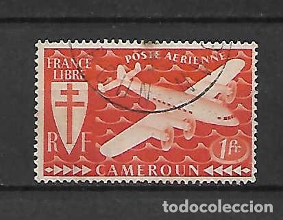 Sellos: Avi&oacute;n comercial de Camer&uacute;n, sello a&ntilde;o 1942