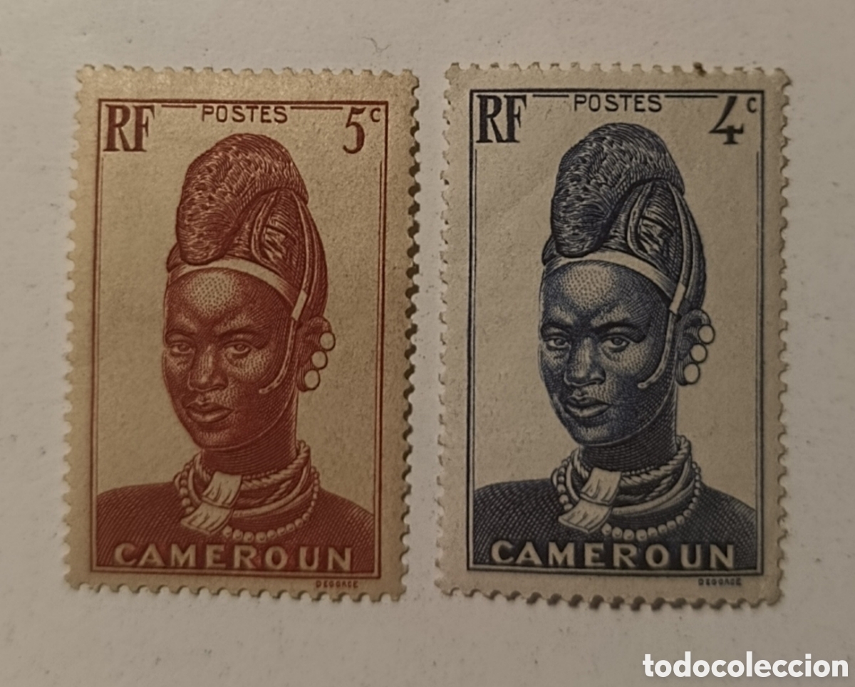 Sellos: CAMEROUN sello mujer camerunesa 1939