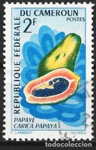 Sellos: Camer&uacute;n 1967 - Mi 507 - YT 442 - Fruta : Papaya