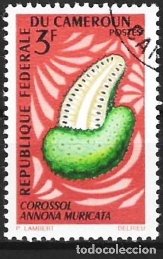 Sellos: Camer&uacute;n 1967 - Mi 508 - YT 443 - Fruta : Guayaba