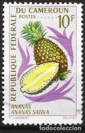 Sellos: Camer&uacute;n 1967 - Mi 513 - YT 448 - Fruta : Pi&ntilde;a