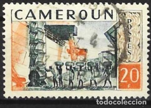 Sellos: Camer&uacute;n 1959 - Mi 320 - YT 308 - Carga de un barco de pl&aacute;tanos