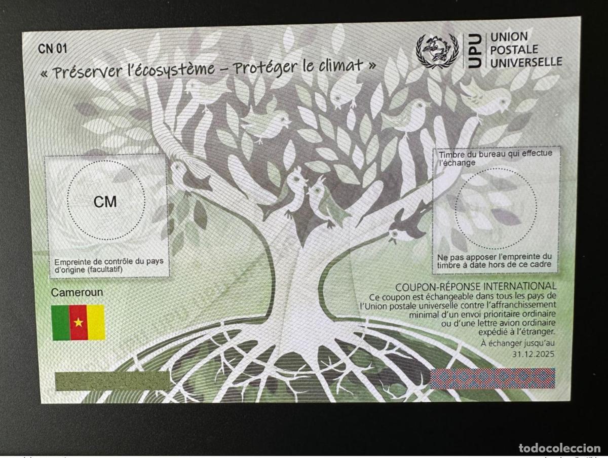 Sellos: Camer&uacute;n UPU Preservaci&oacute;n del clima ecosist&eacute;mico COUPON-REPONSE INTERNATIONAL IRC