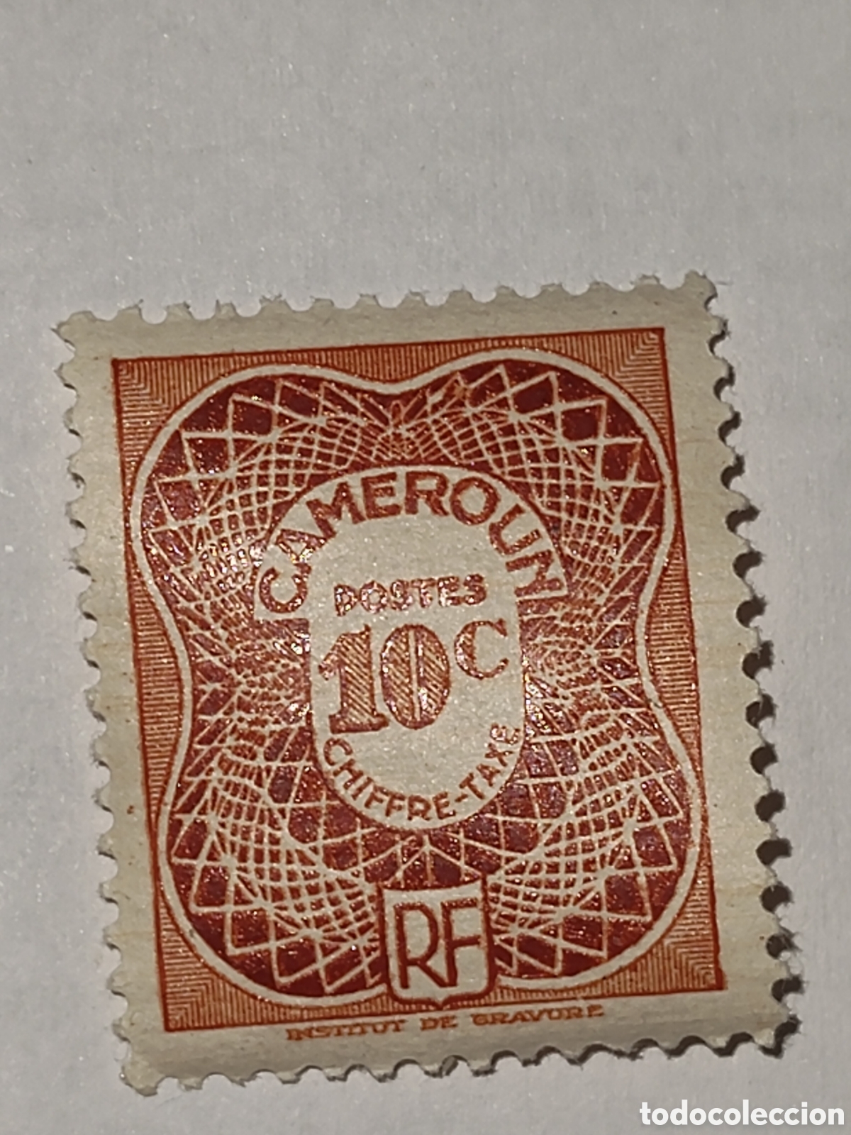 Sellos: Sello de Camer&uacute;n frances 10 Ctmos. 1947