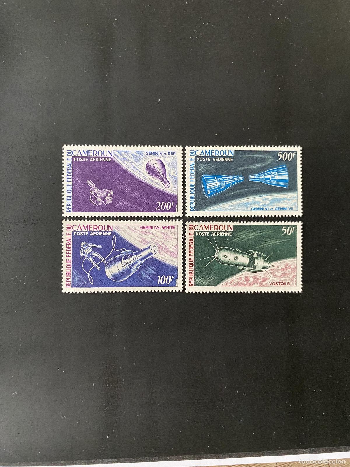 Briefmarken: Camer&uacute;n 1966 Mi. 449-452 a&eacute;reo espacio Gemini Vostok 6