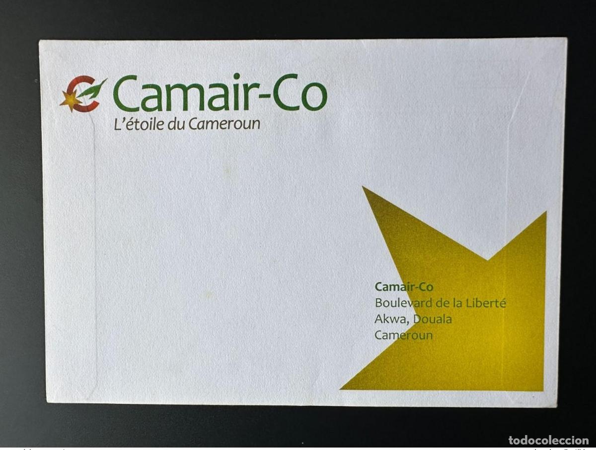 Briefmarken: Camer&uacute;n 2011 FDC deja en blanco el primer vuelo del avi&oacute;n Camair-Co de Douala-Par&iacute;s