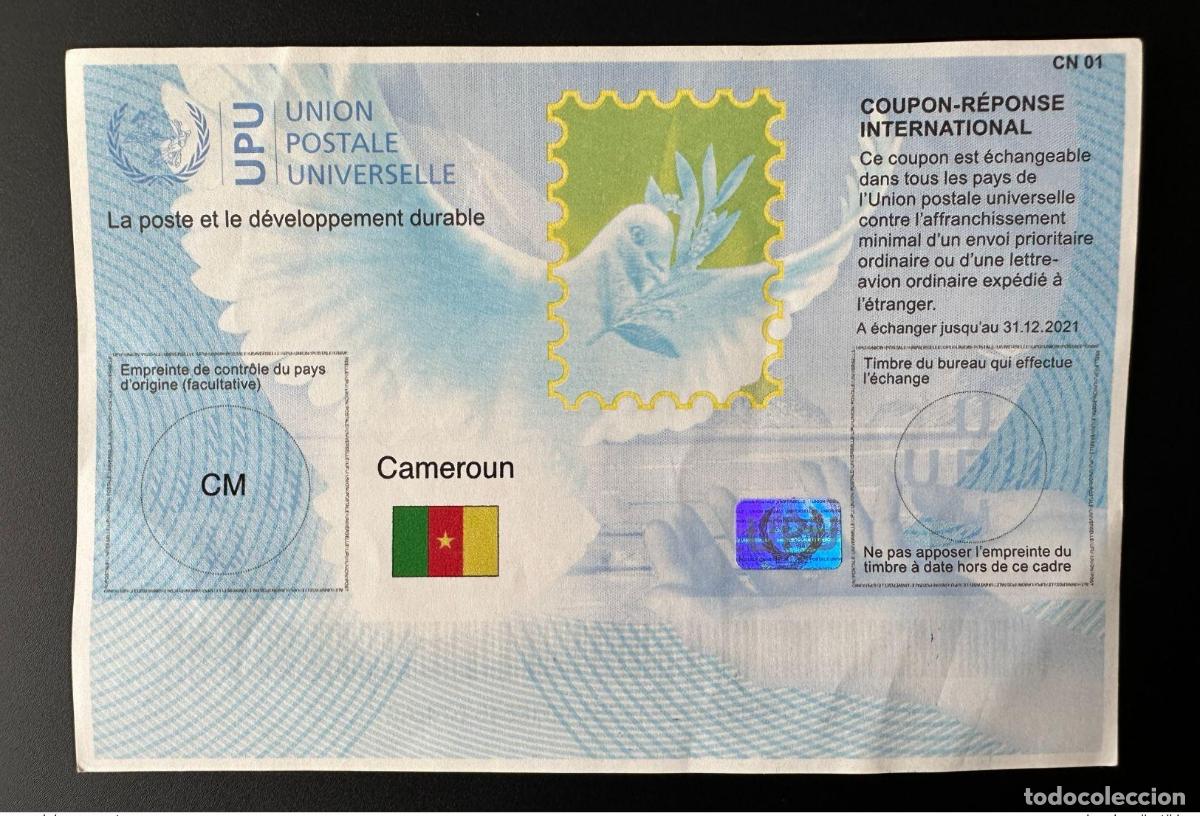 Sellos: Camer&uacute;n UPU La Poste desarrollo sostenible COUPON-REPONSE INTERNATIONAL IRC