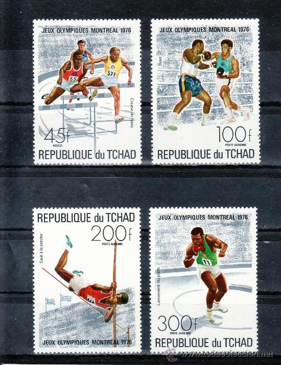 Sellos: tchad 312, a 179/81 sin charnela, deporte, juegos olimpicos de montreal, - Foto 1 - 26226905