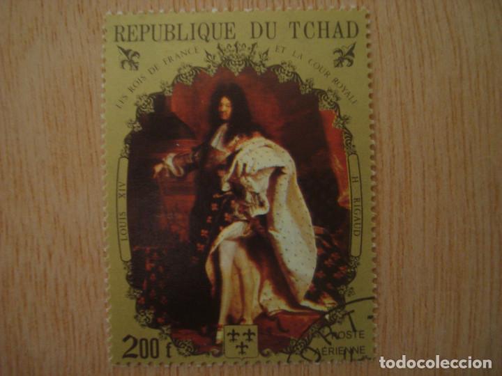 SELLO 200 F - REPUBLICA DE CHAD TCHAD - LOUIS XIV - H. RIGAUD - REPUBLIQUE DU / SELLOS (Sellos - Extranjero - África - Chad)
