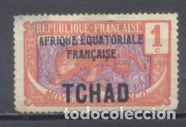 Sellos: Tchad, Africa Equatorial Francesa, 1922, yvert tellier 1,usado - Foto 1 - 259331050
