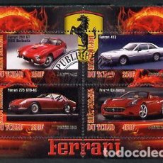 Sellos: TCHAD CHAD 2013 SHEET USED MNH FERRARI COCHES AUTOS AUTOMOVILES CARS VOITURES AUTOMOBILI AUTOMOBILES. Lote 362881140