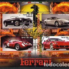 Sellos: TCHAD CHAD 2013 SHEET USED MNH FERRARI COCHES AUTOS AUTOMOVILES CARS VOITURES AUTOMOBILI AUTOMOBILES. Lote 362881500