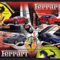 Sellos: TCHAD CHAD 2012 SHEET USED MNH FERRARI COCHES AUTOS AUTOMOVILES CARS VOITURES AUTOMOBILI AUTOMOBILES. Lote 362881615